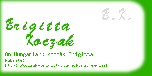 brigitta koczak business card