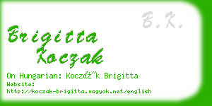 brigitta koczak business card